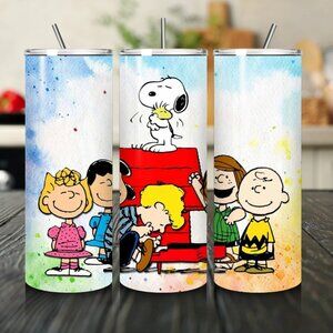 Peanuts gang Snoopy & Friends Charlie Brown Gift Retro Cartoon gift 20oz tumbler